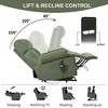 Power Lift Recliner Chair, Electric Fabric Recliner Sofa for Seniors with Remote Control, Side Pocket and Spacious Seat - 2 of 4