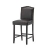 Ridstar Set of 2 Counter Height Barstools For Living Room, Bedroom & Bar-Brown - 2 of 4
