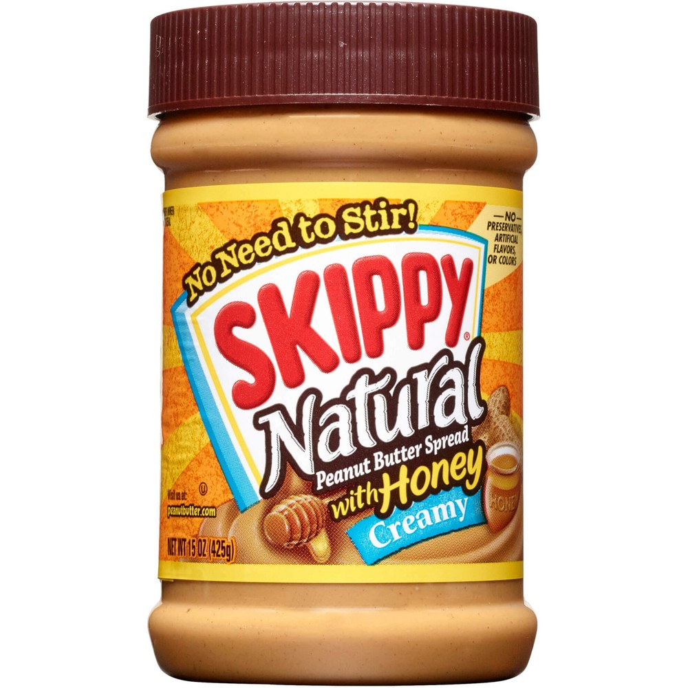 UPC 037600105088 product image for Skippy Natural Creamy Peanut Butter w/ Honey - 15oz | upcitemdb.com