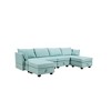 115.1" U-Shaped Modular Sectional Sofa Bed with Storage Seat - 4 of 4