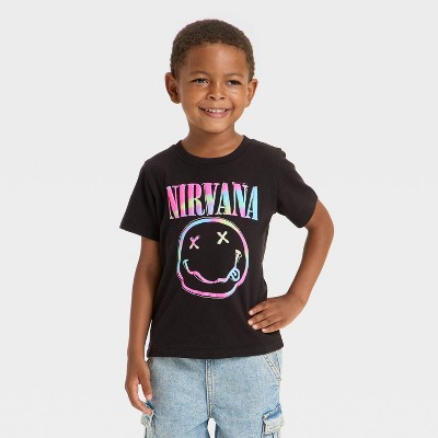 Toddler Boys' Nirvana Logo T-Shirt - Black