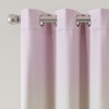 Awesome Home  Blackout Grommet Taylor Ombre Curtains Pair - 3 of 4