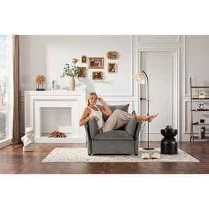 Modern Chenille Oversized Armchair �C Accent Chair & Single Sofa for Living Room, Bedroom - 1 of 4