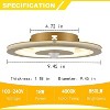 Claxy Gold LED Flush Mount Ceiling Light 4000K - 3 of 4