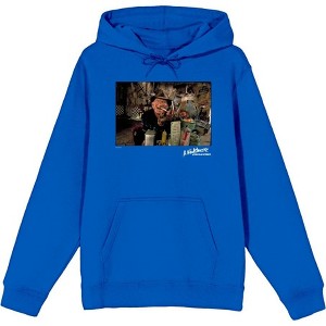 A Nightmare On Elm Street Freddy Smoking Adult Long Sleeve Hoodie - 1 of 2
