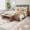 Area Rugs Moroccan Rugs Geometric Rug Non-Slip Rugs Abstract Distressed Accent Carpet - 3 of 4