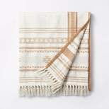 60" x 86" Oversized 100% Cotton Bed Throw Perfect Pecan - Theshold™ designed with Studio McGee