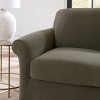 Sure Fit 2pc Stretch Pique Chair Slipcover with Cushion Cover: Machine Washable, Indoor Polyester & Spandex - 2 of 4