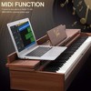 Karl Home 88 Key Standard Full Weighted Keyboards Digital Piano in Brown with Metal Stand - 4 of 4