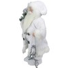 Northlight 16" White Frost Standing Santa Claus Christmas Figurine with Lantern - 2 of 4