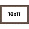 PosterPalooza | Elegant Brown Picture Frame - UV Acrylic, Backing Board, Hanging Hardware Included - 2 of 4