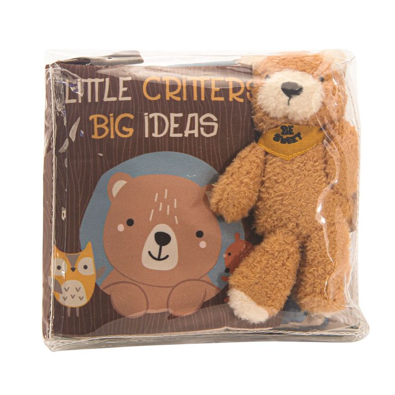 Lambs & Ivy Woodland/Forest Developmental Soft Book & Bear Plush Toy Gift Set, 2 of 11