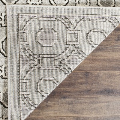 Amherst Light Grey/Ivory 7' Square Easy-Care Area Rug