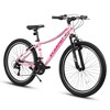 Kumasinova Women's Mountain Bike,7 Speed with Shock Absorbing Front Fork,V-Brakes,2.125" W Tires,Carbon Steel Frame Bicycle for Outdoor Adventure - 2 of 4