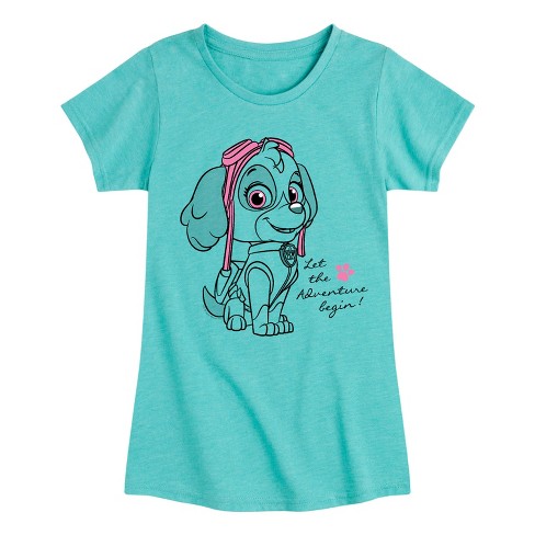 Girls' - Paw Patrol - Skye Let The Adventure Begin Fitted Short Sleeve Graphic T-Shirt - image 1 of 4