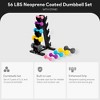 BalanceFrom Fitness Neoprene Coated Dumbbell Weight Set for Various Strength Training Workouts with Storage Rack Stand - 3 of 4