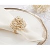 Saro Lifestyle Napkin Ring Holders With Beaded Design (Set of 4) - 4 of 4