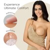 Niidor Nipple Covers 2 Pairs - Seamless and Adhesive Silicone Nipple Pasties Sticky Breast Petals for Women Reusable, Nude - 2 of 4