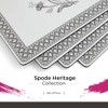 Pimpernel Heritage Placemats - Set of 4, Leafy Grey & White Design, Cork Backing for Durability, Easy to Clean, Heat Resistant for Dining Tables - 2 of 4