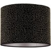 Springcrest Drum Lamp Shade Gold Black Beading Medium 15" Top x 15" Bottom x 11" High Spider Replacement Harp and Finial Fitting - 3 of 4