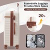 Kumasinova Hard-Shell Luggage,Set of 3,2 Expandable Suitcases with TSA Lock & Travel Bag,Front Opening Luggage with USB Ports,20"&24" - 4 of 4