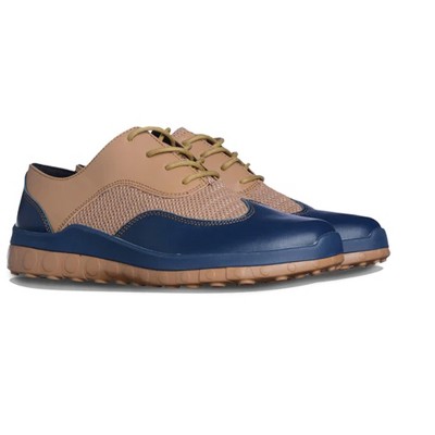 CCILU Horizon Duke Men Formal dress shoes Casual Sneakers Navy Blue/Tabacco Brown 13 — фото 2