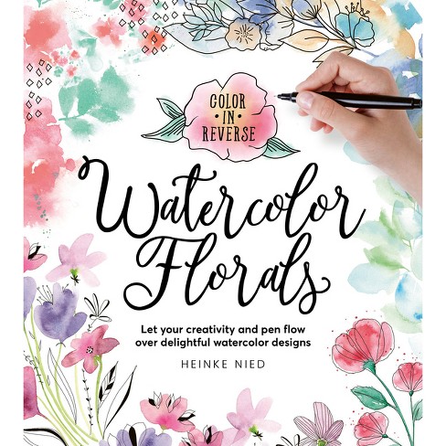 Reverse Coloring Book: Flowers and Abstract Arts for Kids and Adults | You Draw These Lines by Your Creative and Imagination | Color Arts Are