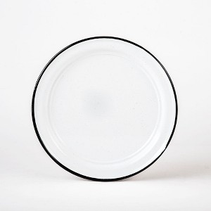 Granite Wire 12-Inch Enameled Steel Dinner Plate, Indoor/Outdoor Use,Fire & Oven Safe Everyday Dinnerware, Lightweight & Ideal for Camping, Kitchen - 1 of 4
