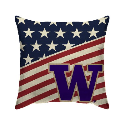 NCAA Washington Huskies Americana Decorative Throw Pillow