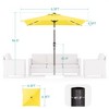Sonkuki 6.5 FT LED Square Outdoor Patio Umbrella Market Table Umbrella - 3 of 4