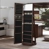 360 Swivel Jewelry Cabinet, Mirror Jewelry Cabinet, Over-the-Door Organizer with Jewelry Storage Interior Mirror, Jewelry Armoire, Gift Idea - 3 of 4