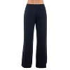 24seven Comfort Apparel Comfortable Solid Color Palazzo Lounge Pants - image 2 of 3