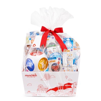 munchkin hugs baby gift set basket