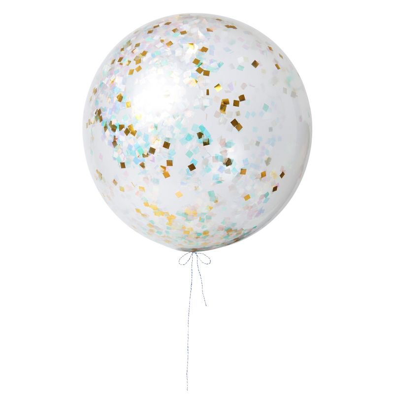 Meri Meri Iridescent Giant Confetti Balloon Kit (Pack of 3), 1 of 3