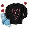 Simply Sage Market Hand Drawn Heart Sweatshirt - 3 of 4