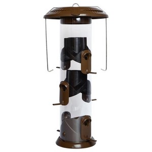 Nature's Way Funnel Flip-Top Wild Bird and Finch 6 lb Metal/Plastic Tube Bird Feeder 6 ports - 1 of 1