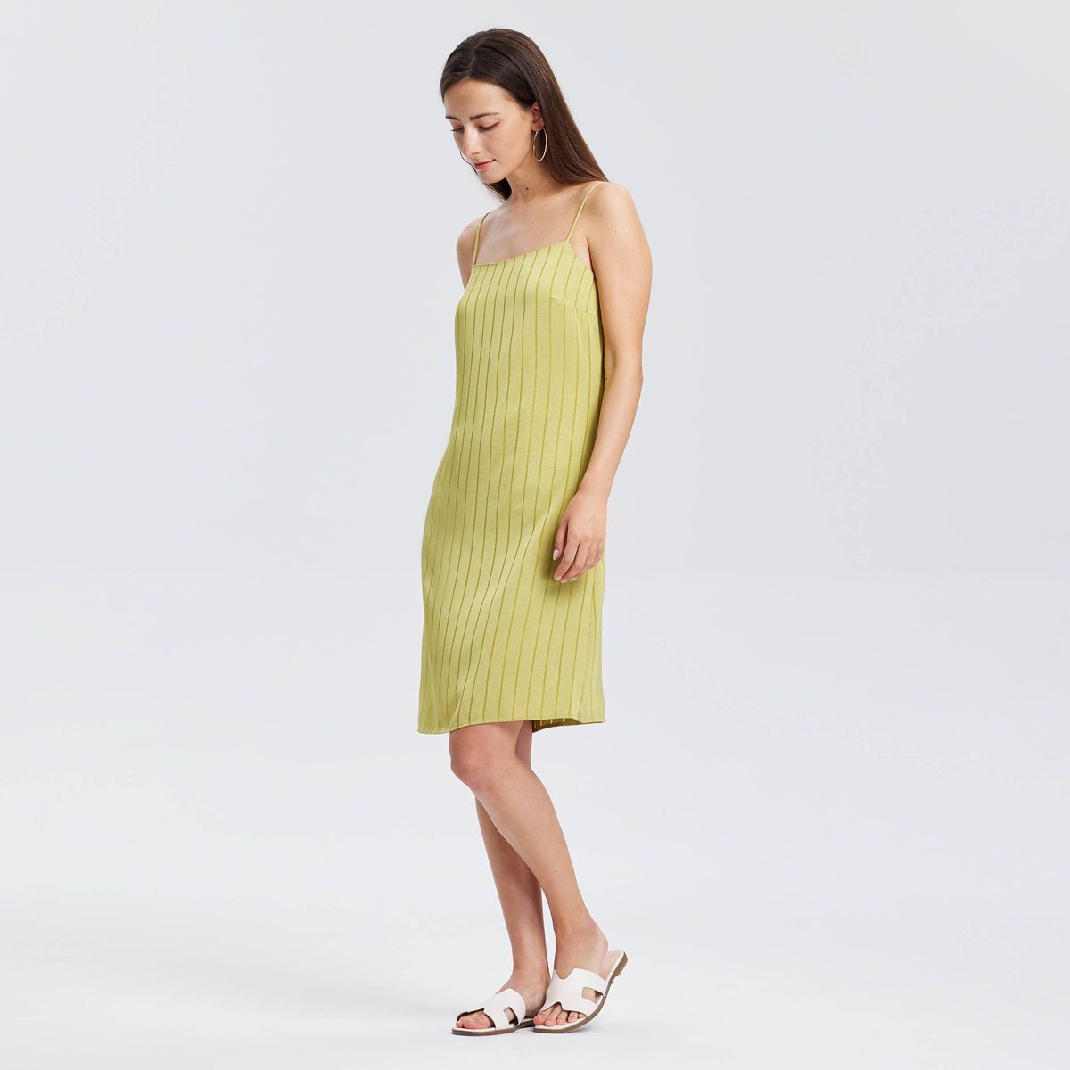 Women's Jacquard Knee length Slip Dress - A New Day™ - thumbnail 4