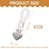 Unique Bargains Cotton Loop Metal Clothing Towel Storage Heart Shape Clips 4.3" 6 Pcs - 2 of 4