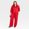 Women's Mid-Rise Straight Leg Satin Pull-On Pants - A New Day™ - 3 of 3