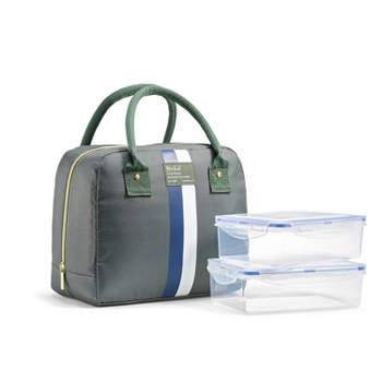 Fit & Fresh Bloomington Lunch Bag - Sage Stripe