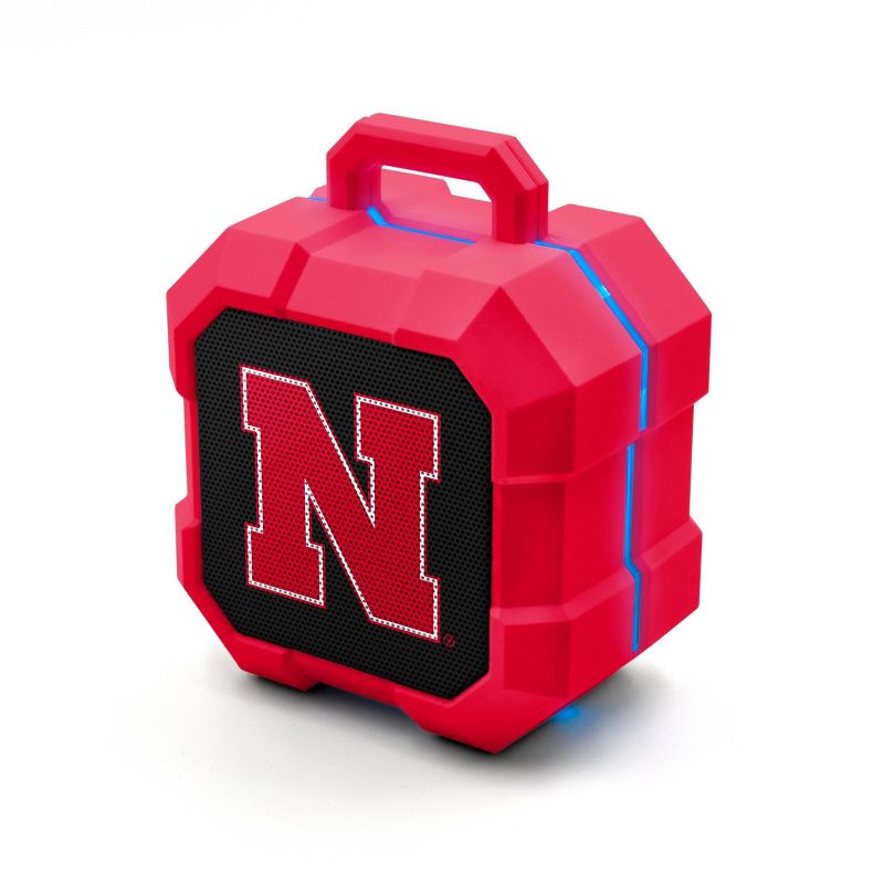 NCAA Nebraska Cornhuskers LED Shock Box Bluetooth Speaker, 1 of 5