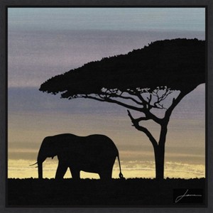 Amanti Art Savanna Elephant I by James Burghardt Canvas Wall Art Print Framed 22 x 22-in. - 1 of 4