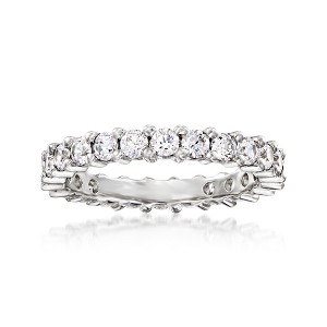 Ross-Simons 1.25 ct. t.w. CZ Eternity Band in Sterling Silver - 1 of 4