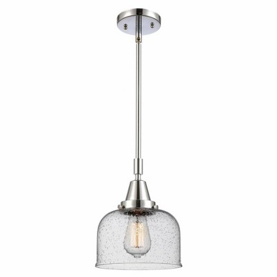 Bell - 1 Light Stem Hung Mini Pendant In Industrial Style-11.13 Inches Tall and 8 Inches Wide