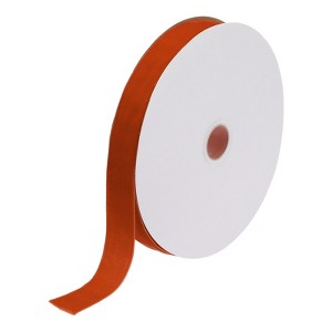 Unique Bargains Soft Single Face Spool Silky Velvet Ribbon for Bouquets DIY Crafts - 1 of 3