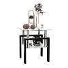 Bencmate Coffee Tables Versatility and Low Maintenance Cleaning for Bedroom and Living Room, Side Table Easy Assemble, Black, 20.86"*20.86"*4.13" - 3 of 4