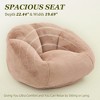 MOONMISS Faux Fur  Comfy Large Beanbag Chair with Filler,Floor Sofa, Accent Couch for Living Room Bedroom Game Room - 2 of 4