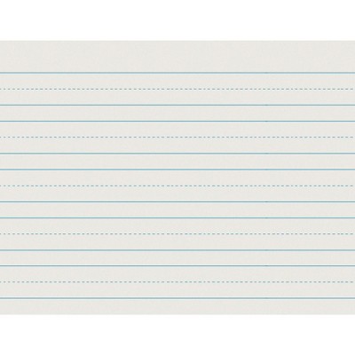 School Smart Skip-A-Line Ruled Writing Paper, 1 Inch Ruled Long Way, 10-1/2 x 8 Inches, 500 Sheets