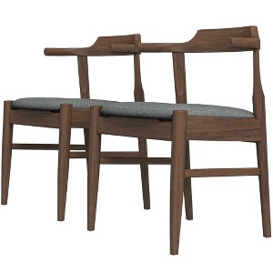 Vynxaria Grey Dining Chairs - Set of 2 for Versatile Style - 1 of 4