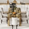 Dining Table for 6-8, 71" Long Farmhouse Kitchen Dining Room Table with Rectangular Wide Legs, Large Thick Tabletop - 3 of 4